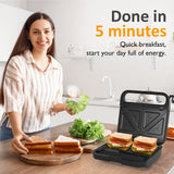 3 in 1 Sandwich Maker, Electric Waffle Maker, 850W