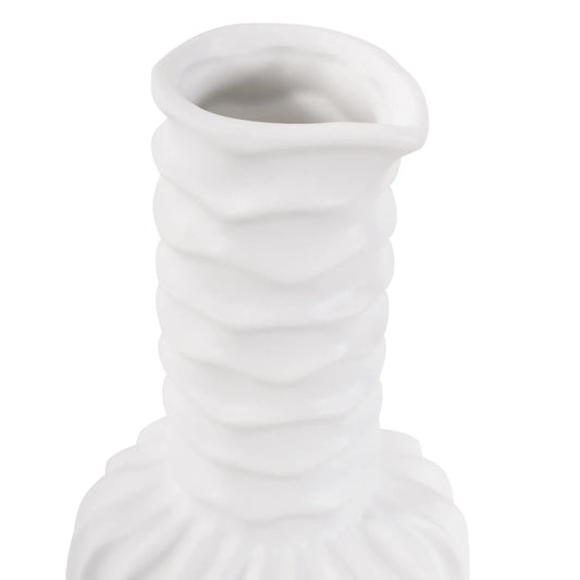 Herring Bulbous Abstract Vase- Tall
