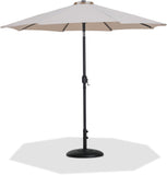 Fiji - Aluminum Patio Umbrella With Round Black Base