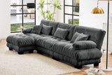 CLOUDIES 134" 3 Seater Sofa with 1 Ottoman