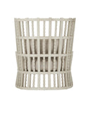 Norene Gray Wing Chair, Demetria Parchment
