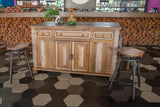 3 Drawer 6 Door Farmhouse Kitchen Island | Solid Pine Wood