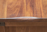 Parota Bar Bistro Table - Hand-Distressed Wood & Metal Design