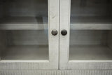 3 Drawer 2 Glass Doors 70" TV Stand | Farmhouse Stone Collection