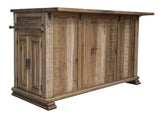 3 Drawer 6 Door Farmhouse Kitchen Island | Solid Pine Wood