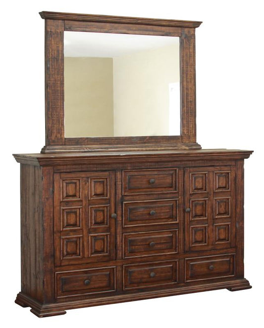 Terra Mirror | Solid Pine Wood Transitional Design