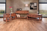 4 Drawer Cocktail Table | Parota Wood with Metal Details