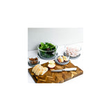 16 Piece Set Round Nesting Glass Storage Containers With Lids, White