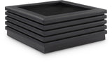 Rory Contemporary Coffee Table with Elegant Oak Veneer and Soft Leather Accents for Stylish Living