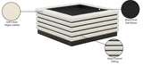 Rory Contemporary Coffee Table with Elegant Oak Veneer and Soft Leather Accents for Stylish Living
