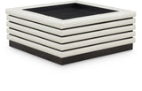 Rory Contemporary Coffee Table with Elegant Oak Veneer and Soft Leather Accents for Stylish Living