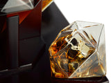 Diamond Whiskey and Wine Decanter, 750ml With 4 Diamond Glasses