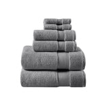 1000gsm Premium 6-piece Bath Towel Set, Dark Grey