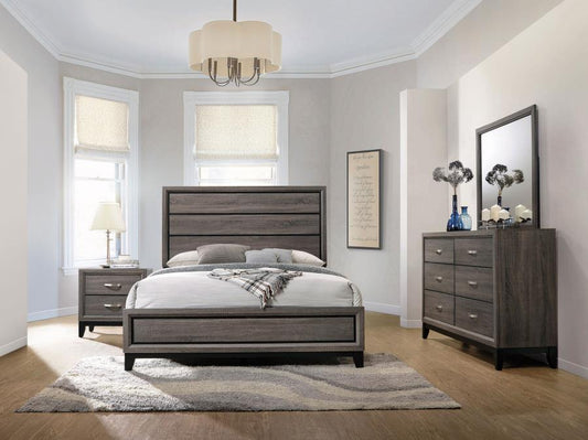 Watson Five-piece Queen Bedroom Set Grey Oak