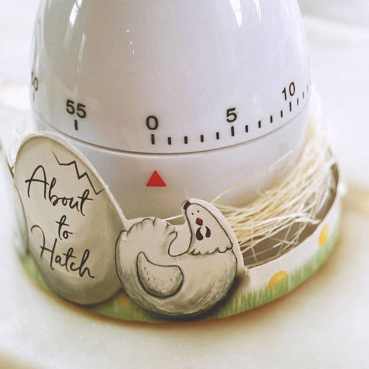 About To Hatch Kitchen Egg Timer Baby Shower Gift