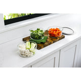 12 Piece Set (4 Cup / 32Oz) Round Glass Storage Containers With Lids, White