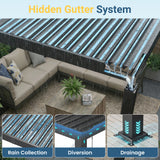Aluminum Pergola with Adjustable Louvered Roof