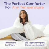 Temperature Controlling Comforter Ivory