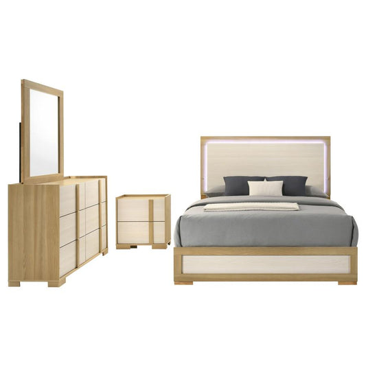 Hyland 5-piece Eastern King Bedroom Set Natural