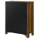 Adderley 5-Drawer Bedroom Chest of Drawers Warm Brown