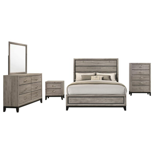 Valen Five-piece Queen Bedroom Set Light Taupe