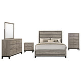 Valen Five-piece Eastern King Bedroom Set Light Taupe