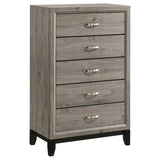 Valen Five-piece Eastern King Bedroom Set Light Taupe