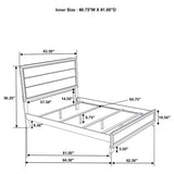 Valen Wood Queen Panel Bed Light Taupe
