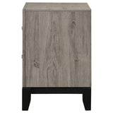 Valen 2-drawer Nightstand Bedside Table Light Taupe