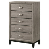 Valen 5-drawer Bedroom Chest of Drawers Light Taupe
