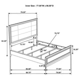 Atlas 4-piece Eastern King Bedroom Set Dark Oak