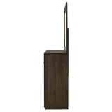 Atlas 7-drawer Bedroom Dresser and Mirror Set Dark Oak