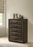 Atlas 5-drawer Bedroom Chest of Drawers Dark Oak