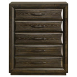 Atlas 5-drawer Bedroom Chest of Drawers Dark Oak