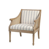 Reclaimed Natural Cane Inset Armchair Accent Chair*