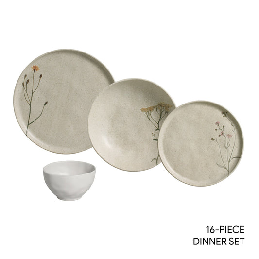 16 PIECES DINNERWARE SET BIO ESSÊNCIAS CAMPESTRE