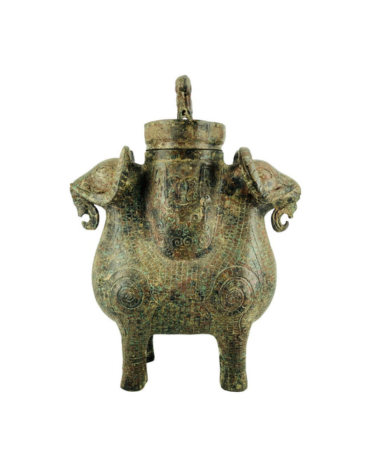 Emblem of the Imperial Court Bronze Wine Jar