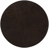 Nile Oak Wood Art Deco End Table with Brushed Gold Base - Chic Accent for Contemporary Living Spaces