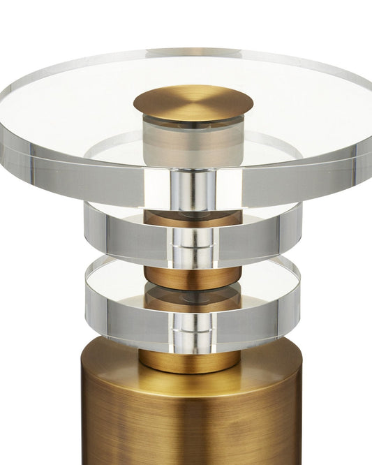 Shani Brass Drinks Table