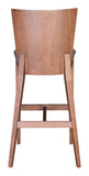Ambrose Barstool (Set of 2) Walnut & Dark Gray