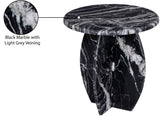 Formentera End Table - Handcrafted Marble Elegance with Unique Design for Modern Living Spaces