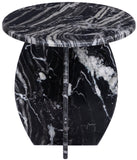 Formentera End Table - Handcrafted Marble Elegance with Unique Design for Modern Living Spaces