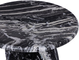 Formentera End Table - Handcrafted Marble Elegance with Unique Design for Modern Living Spaces
