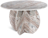 Formentera Dining Table - Elegant Handcrafted Marble Design with Unique Shape for Modern Spaces