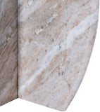 Formentera End Table - Handcrafted Marble Elegance with Unique Design for Modern Living Spaces