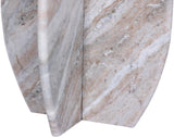 Formentera End Table - Handcrafted Marble Elegance with Unique Design for Modern Living Spaces