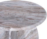 Formentera End Table - Handcrafted Marble Elegance with Unique Design for Modern Living Spaces
