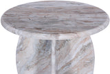 Formentera End Table - Handcrafted Marble Elegance with Unique Design for Modern Living Spaces
