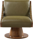 Millwin - Swivel Accent Chair With Brown Base