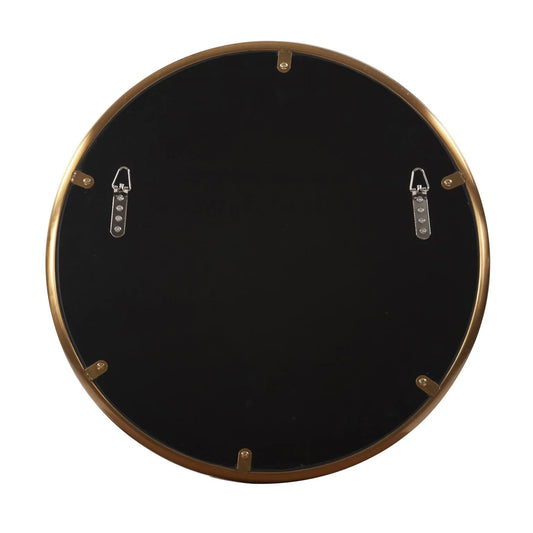 Yorkville Brass Small Round Mirror